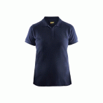 POLO DE TRAVAIL FEMME EN COTON 3390 - BLEU MARINE - XS BLAKLADER