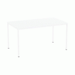 TABLE À MANGER VERSYS AVEC BASE BLANCHE RAL 9003 140 X 80 X 743 CM BLANC