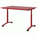 TABLE MALIBU 120X80 T3/T6 DL ST ABS ROUGE U321/ROUGE 3020 - MANUTAN EXPERT