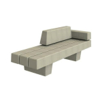 BANCS TRIBECA PIEDS BÉTON