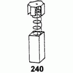 JEU DE 2 CHARBONS 6 X 10 X 15  POUR MAKITA