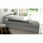 PACK LIT GIGOGNE LEMAND + 2 MATELAS  LIN 90X200 CM/OPT:MATELAS FEEVAH HR