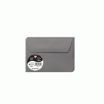PAQUET DE 20 ENVELOPPES POLLEN 114X162MM 120G/M2 - ACIER - LOT DE 4