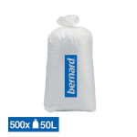 SACS POUBELLE DÉCHETS COURANTS BERNARD BLANCS 50 L, LOT DE 500