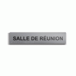 SALLE DE RÉUNION - PLAQUE DE PORTE EN BRAILLE ET RELIEF (PLAQUE ALU)
