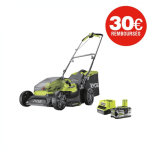 RYOBI - TONDEUSE 18V LITHIUMPLUS BRUSHLESS COUPE 37CM - 1 BATTERIE 5,0 AH - 1 CHARGEUR RAPIDE - RY18LMX37A-150