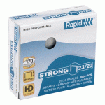 AGRAFE RAPID 23/20 FORTE GALVANISÉE - BOÎTE DE 1000