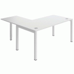 BUREAU ASTRO ARCHE 180X80 + EXTENSION 60X80 BLANC/BLANC - BURONOMIC