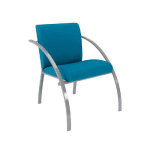 FAUTEUIL D'ACCUEIL EVA VINYLE NON FEU M1 - BLEU