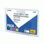 PACK CARTOUCHE OWA COMPATIBLE BROTHER LC1240 4 COULEURS POUR IMPRIMANTE JET D