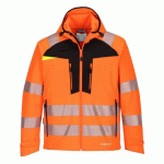 PORTWEST DX475 VESTE SOFTSHELL HV DX4 ORANGE/NOIR - TAILLE L