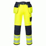 PORTWEST T501 PANTALON HV PW3 POCHES FLOTTANTES JAUNE/MARINE - TAILLE 36 - STANDARD