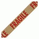 RUBAN ADHÉSIF EN PAPIER KRAFT IMPRIMÉ AVEC MESSAGE FRAGILE 57 G/M² RAJA