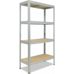 SHELFPLAZA - PRO 155X40X50 CM ÉTAGÈRE CHARGE LOURDE GALVANISÉ / ETAGERE METAL 4 PLATEAUX / CAPACITÉ D' ÉTAGERE MÉTALLIQUE 200KG / MEUBLE ETAGERE