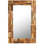 VIDAXL - MIROIR MURAL BOIS DE R�CUP�RATION MASSIF 60 X 90 CM