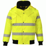 BLOUSON BOMBER HAUTE-VISIBILITÉ 3 EN 1 C467 JAUNE XL - PORTWEST