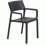 FAUTEUIL POLYPROPYLÈNE TRILL ANTHRACITE - STAMP
