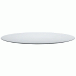 PLATEAUX TABLE Ø60 CM STRATIFIÉ ÉPAISSEUR 12 MM - BLANC - S-CAB