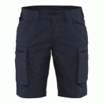 SHORT SERVICES STRETCH FEMME MARINE FONCÉ/NOIR TAILLE 48 - BLAKLADER