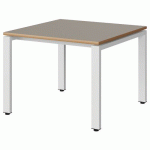 TABLE MALIBU 80X80 T3 SOUDÉ STR ALAI GRIS U727/BLC 9016