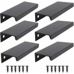 6PCS NOIR POIGNÉE D'ARMOIRE DE CUISINE MEUBLE TIROIR (80MM, NOIR) CSPARKV-EU - CCYKXA