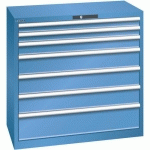 ARMOIRE BLEU CAP. 1023X572X1000 AVEC 7 TIR. 75KG - LISTA