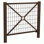 BARRIÈRE PROVINCE GRILLAGÉE 1.07 INOX BROSSÉ ZINC MARR 8017 - PROCITY