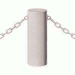 BORNE BARCELONE Ø 22 CM 2 ANNEAUX - ZINC GRIS 7044 - PROCITY