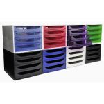MODULE DE CLASSEMENT ECOBOX ECOBLACK 4 TIROIRS - NOIR