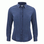 J.HARVEST & FROST IB131 PIQUE KNIT CHEMISE DAMES IMPRIMÉ BLEU - TAILLE XS
