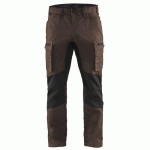 PANTALON DE TRAVAIL SERVICES STRETCH MARRON/NOIR TAILLE 42C - BLAKLADER