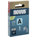NOVUS - PINCE À FILS FINS TYPE A 53 6 MM 800 PC(S) 042-0776 DIMENSIONS (L X L) 6 MM X 11.3 MM V166303
