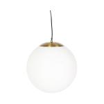 BALL HL - SUSPENSION - 1 LUMIÈRE - Ø 400 MM - BLANC - MODERNE, DESIGN - ÉCLAIRAGE INTÉRIEUR - SALON I CHAMBRE I CUISINE I SALLE À MANGER - BLANC