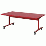 TABLE MALIBU RAB. 160X80 T3 DL STR ABS ROUGE U321/ROUGE 3020