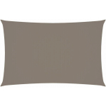 VIDAXL - VOILE DE PARASOL TISSU OXFORD RECTANGULAIRE 2X5 M TAUPE