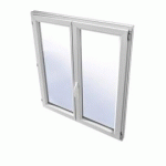 FENETRE PVC 115 X 120 CM 2V OUVRANT DROIT