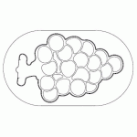 MATFER - DÉCOUPOIR EXOGLASS® DÉCORATION GRAPPE DE RAISIN - 154103