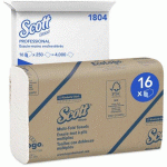 PAPIER ESSUIE-MAINS PLIAGE ENCHEVÊTRÉ SCOTT PROFESSIONAL 1804 – CARTON DE 4000