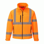 PORTWEST S424 VESTE SOFTSHELL CLASSIC HI-VIS (3 COUCHES) ORANGE - TAILLE XL