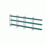 RAYONNAGE À CLAYETTES EN ANGLE LONGUEUR DE COMPOSITION 2X1199+2X1311 MM EA-0244