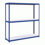 RAYONNAGE MANUTAN RAPID 1 2440X2440X610 3 TAB BLEU MÉLA