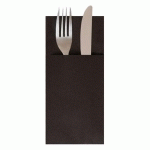 SERVIETTE CANGURITO 55 G/M² 33X40 CM AIRLAID NOIR (VENDU PAR 900)