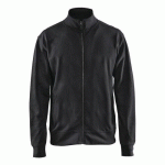 SWEAT ZIPPÉ NOIR TAILLE XS - BLAKLADER