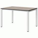 TABLE MALIBU 120X80 T5 SOUDÉ ST ANTIB ACACIA/NOIR BLC 9016