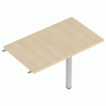 ENIS RETOUR 80 X 60 CM + 1 PIED ALU PLT. CHÊNE CLAIR - MBA