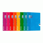 LOT DE 10 - CAHIER OXFORD OPENFLEX 17 X 22 CM PETITS CARREAUX 96 PAGES