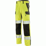 PANTALON FLUO ADVANCED 9B30 - JAUNE FLUO/GRIS CHARCOAL - 38 - CEPOVETT SAFETY