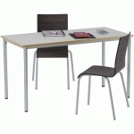 TABLE KADDOU STRATIFIÉ CHTS ALAIS 160X80 COL.NOIR STRUCTURE