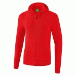 VESTE SWEAT À CAPUCHE - ERIMA - ROUGE