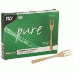 LOT DE 4 - FOURCHETTE FINGERFOOD 'PURE', 95 MM, NATUREL